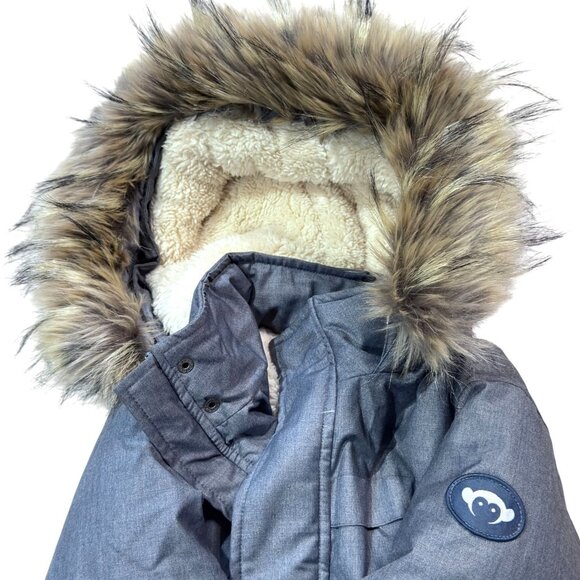 Appaman Boys Denali Faux Fur Trim Coat Sherpa lining Size 10 Grey NWOT MSRP $180 - Picture 10 of 10